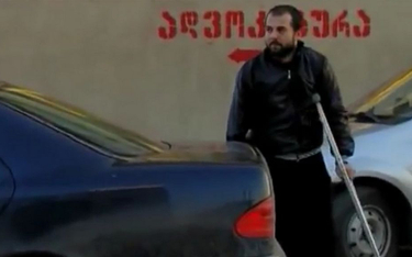 Pozbawiony ręki i stopy czeczeński terrorysta Ahmed Czatajew w 2012 roku