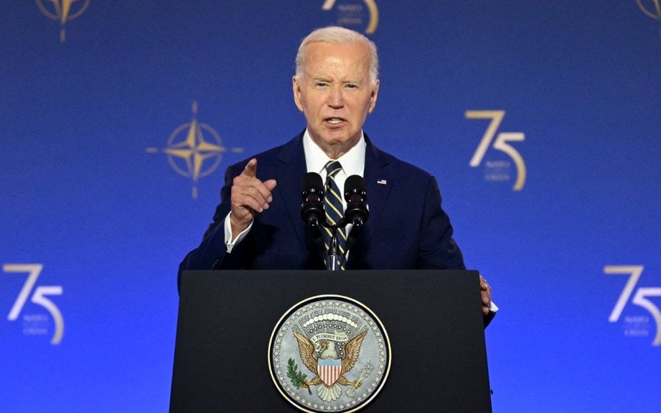 Szczyt NATO w Waszyngtonie. Joe Biden wyraził zadowolenie z tego, iż "wszyscy członkowie NATO czynią