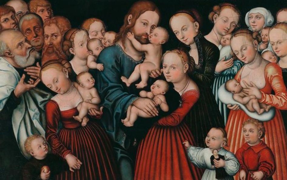 Lucas Cranach, „Chrystus błogosławiący dzieci”, po 1537 roku fot. J. Kietliński