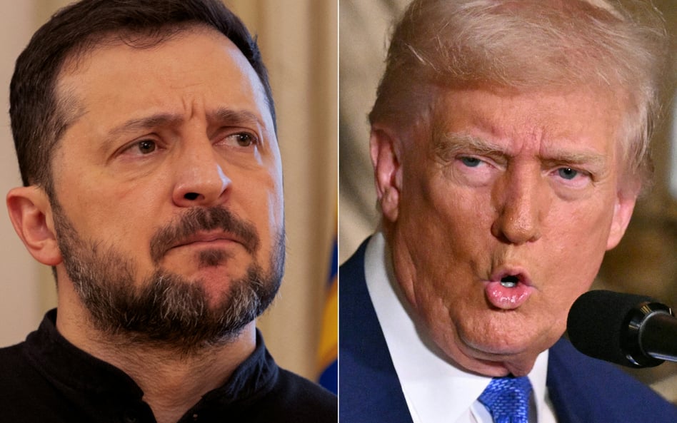 Wołodymyr Zełenski i Donald Trump