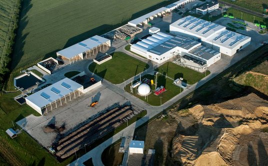 ZGO w Jarocinie z lotu ptaka