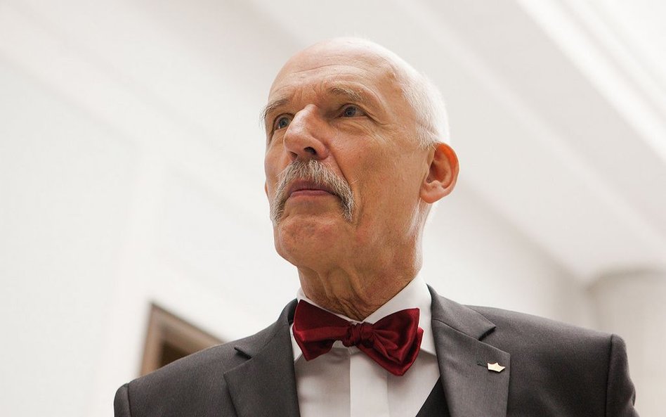 Korwin-Mikke: Na lotnisku przepytano mnie z poglądów