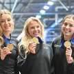 Martyna Baran, Karolina Bosiek i Kaja Ziomek-Nogal zdobyły złoty medal w wyścigu drużynowym kobiet p