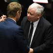 Były premier Donald Tusk (L) i prezes PiS Jarosław Kaczyński (P) w 2014 roku
