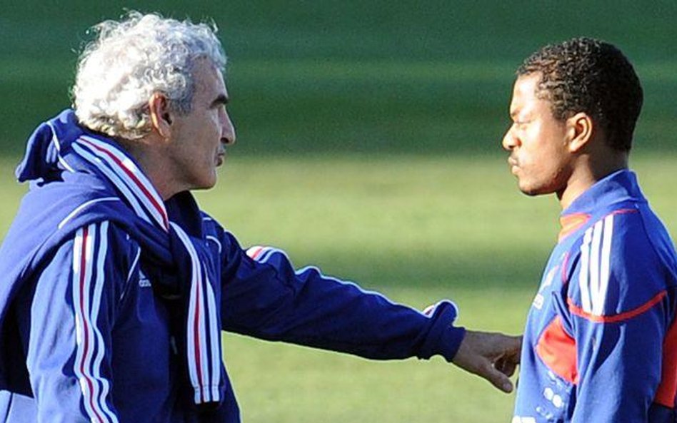 Raymond Domenech i Patrice Evra