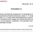 Wzór testamentu