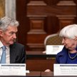 Prezes Fed Jerome Powell i sekretarz skarbu USA Janet Yellen