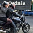 Katarzyna Munio po wiecu odjechała na motorze