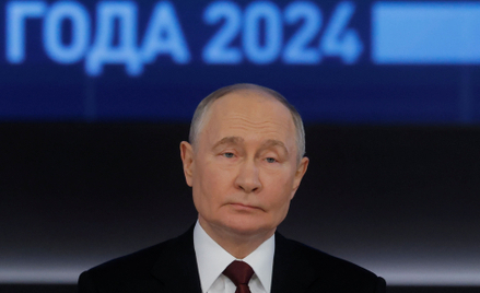Prezydent Rosji Władimir Putin na dorocznej konferencji prasowej
