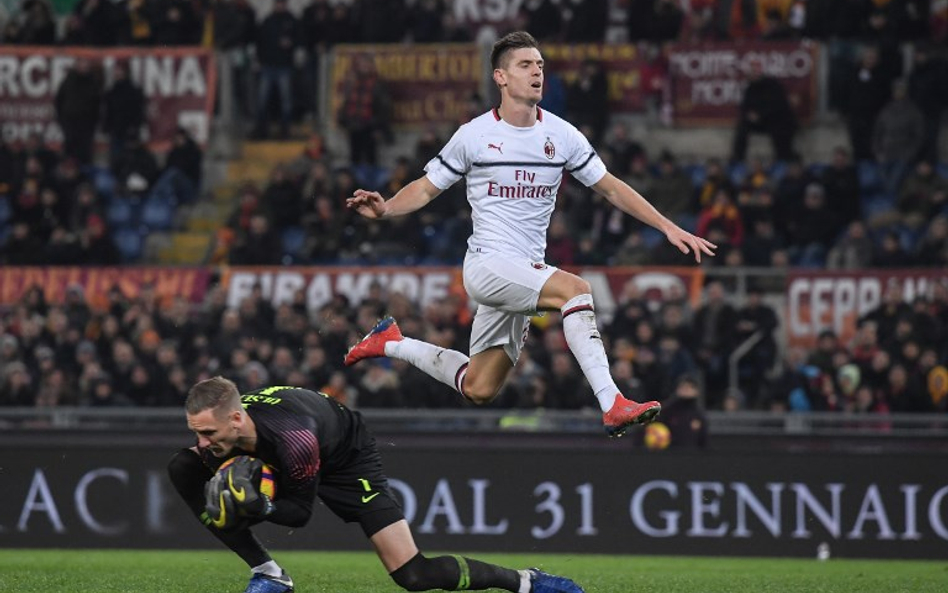 Roma - Milan 1:1. Krzysztof Piątek znów wyjął rewolwer