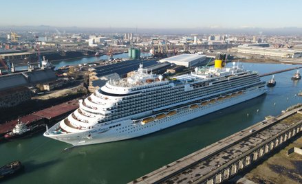 Florencki statek Costa Cruises gotów do pierwszego rejsu