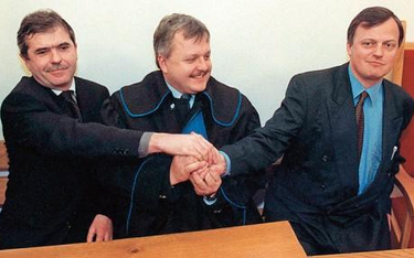 Wiesław Bednarz (z lewej) i Tomasz Banaszkiewicz (z prawej), prezes i wiceprezes Konstalnetu. NSA uc