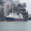 Na Morzu Kaspijskim płonie rosyjski tankowiec