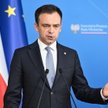 Minister finansów Andrzej Domański na konferencji prasowej po posiedzeniu Rady Ministrów w Warszawie