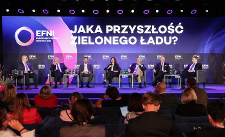 Uczestnicy debaty „Jaka przyszłość Zielonego Ładu?”