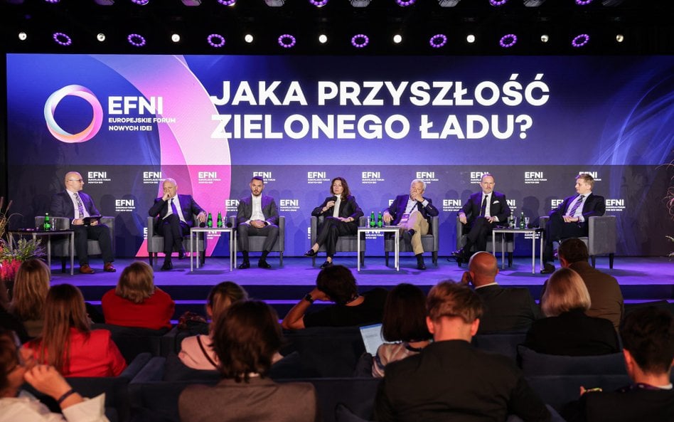 Uczestnicy debaty „Jaka przyszłość Zielonego Ładu?”