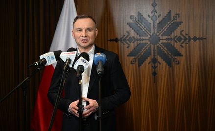 Prezydent Andrzej Duda po powrocie z Ukrainy