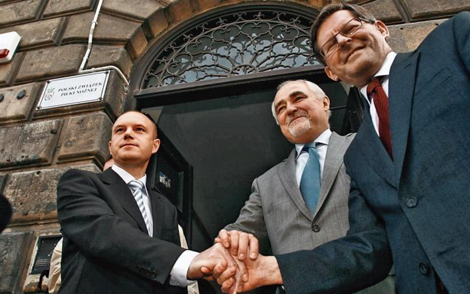 Robert Zawłocki (z lewej), Zbigniew Koźmiński i Adam Giersz. Potrafią działać zgodnie, dlaczego więc