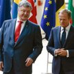 Prezydent Ukrainy Petro Poroszenko i szef Rady Europejskiej Donald Tusk