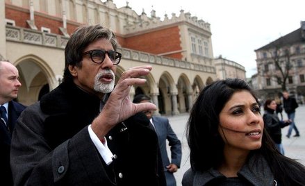 Amitabh Bachchan, największa gwiazda Bollywood, kręcił w krakowie w kwietniu tego roku