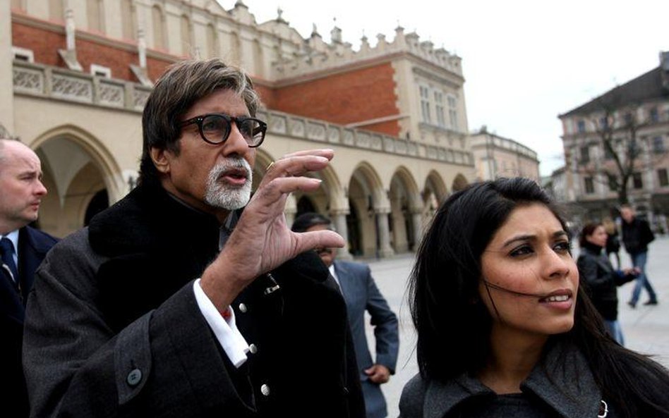 Amitabh Bachchan, największa gwiazda Bollywood, kręcił w krakowie w kwietniu tego roku