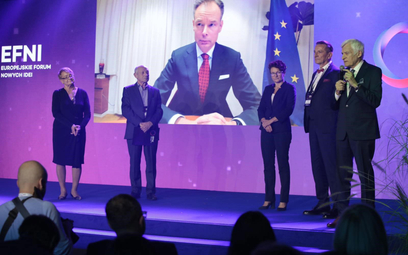 Gala EFNI. Od lewej: Henryka Bochniarz, przewodnicząca Rady Głównej Konfederacji Lewiatan, Henryk Or