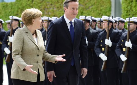 Kanclerz Angela Merkel i premier David Cameron