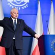 Prezes Narodowego Banku Polskiego Adam Glapiński podczas konferencji prasowej w siedzibie NBP
