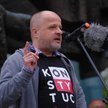 Sędzia Sądu Okręgowego w Warszawie Piotr Gąciarek podczas jednej z manifestacji w obronie praworządn