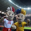 Maskotki Euro 2012 na Stadionie Narodowym
