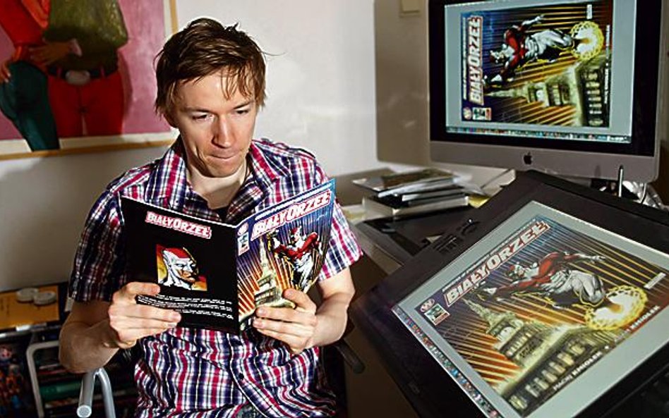 Adam Kmiołek autor komiksu na co dzień pracuje jako specjalista od marketingu