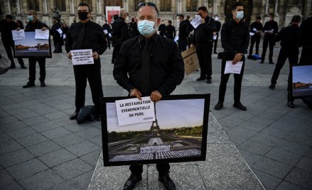 Protest w obronie miejsc pracy w Paryżu