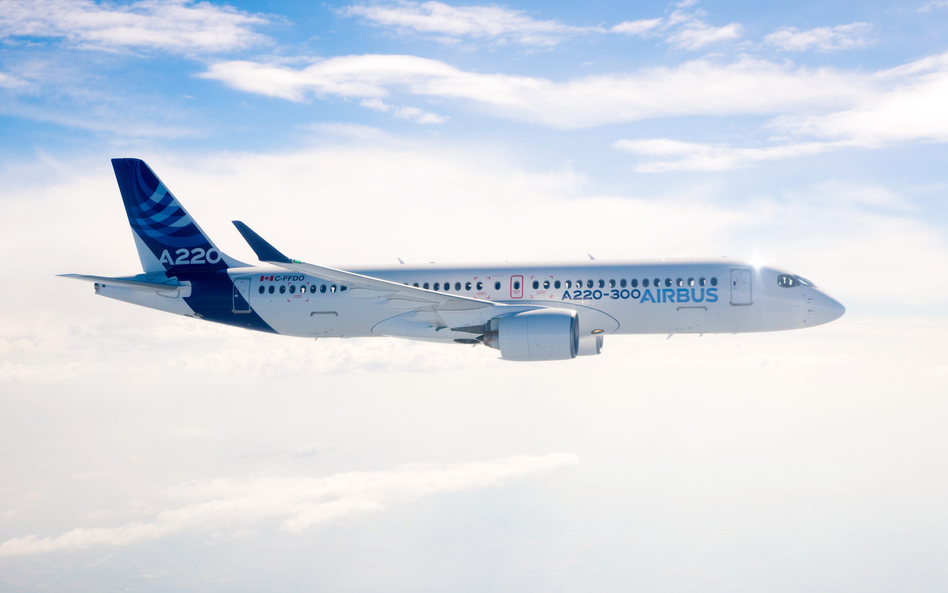 Airbus proponuje Polsce samoloty średniego zasięgu A220. Obecnie LOT stawia na maszyny Boeinga