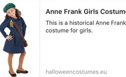 W sukience Anny Frank na Halloween. Firma przeprasza