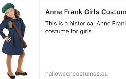 W sukience Anny Frank na Halloween. Firma przeprasza