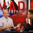 Od lewej: Jim Cramer ("Mad Money" CNBC, Jon Stewart ( "The Daily Show", Comedy Central)