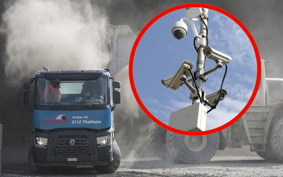 Włamania do ciężarówek na Woli nagrały kamery monitoringu
