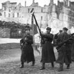Żołnierze 1 Armii WP w Warszawie podczas defilady, fotografia z 19 stycznia 1945 r.
