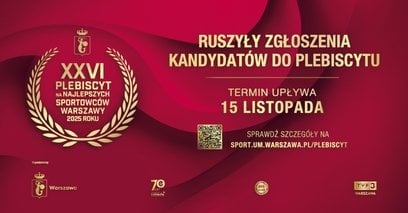 Ruszył plebiscyt „Najlepsi Sportowcy Warszawy 2025”