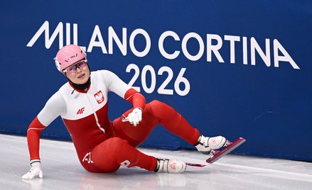 Natalia Maliszewska po upadku w biegu ćwierćfinałowym na 500 m