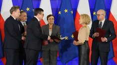 Wybrani przez Sejm na stanowisko sędziów Trybunału Konstytucyjnego, od lewej: Maciej Taborowski, Dar