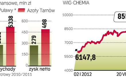 Indeks WIG-Chem w 2012 r. zyskał blisko 40 proc.