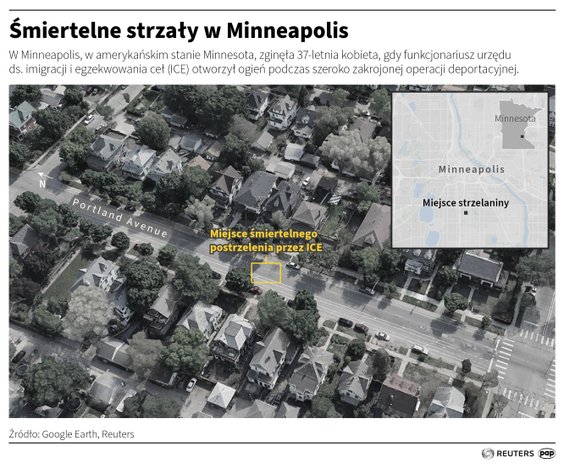 Miejsce tragedii w Mineapolis