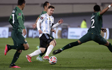 Lionel Messi w meczu Argentyna-Boliwia 3:0