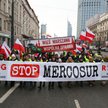 Ogólnopolski protest rolników w Warszawie. Rolnicy protestują przeciwko umowie UE–Mercosur oraz prze