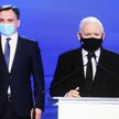 Prezes PiS Jarosław Kaczyński i lider Solidarnej Polski Zbigniew Ziobro