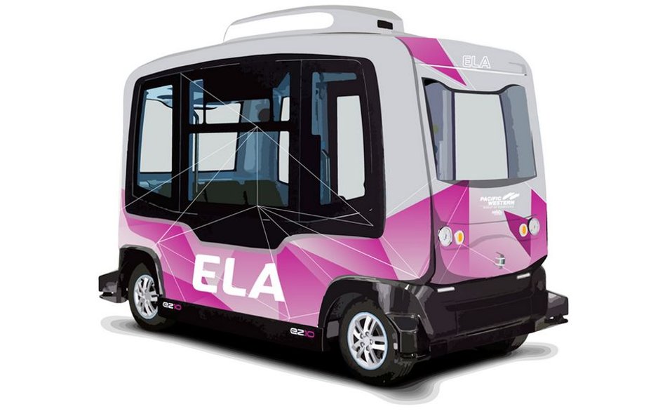 Elektryczna, autonomiczna ELA jeździ po Edmonton.