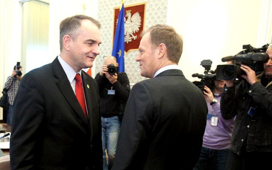 Waldemar Pawlak i Donald Tusk