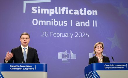 Zasady Omnibus Simplification Package przedstawili w środę w Brukseli Valdis Dombrovskis, komisarz U
