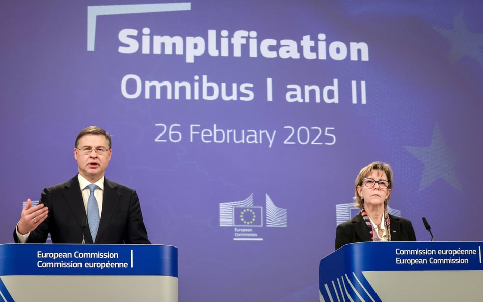 Zasady Omnibus Simplification Package przedstawili w środę w Brukseli Valdis Dombrovskis, komisarz U